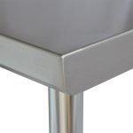 Commercial Grade Stainless Steel Flat Bench 2134 X 610 X 900mm