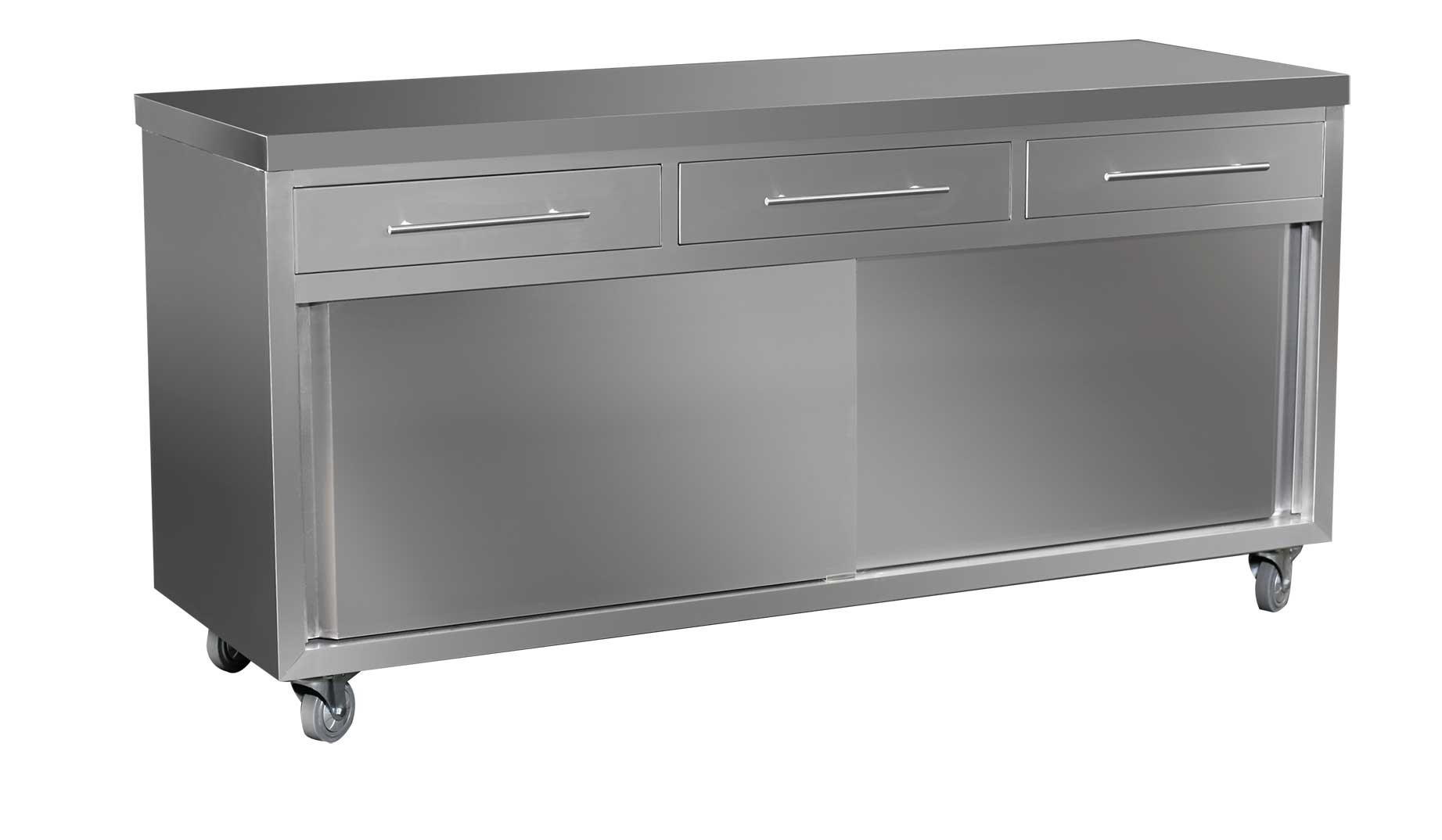 movable ss kitchen professional cabinet for bar