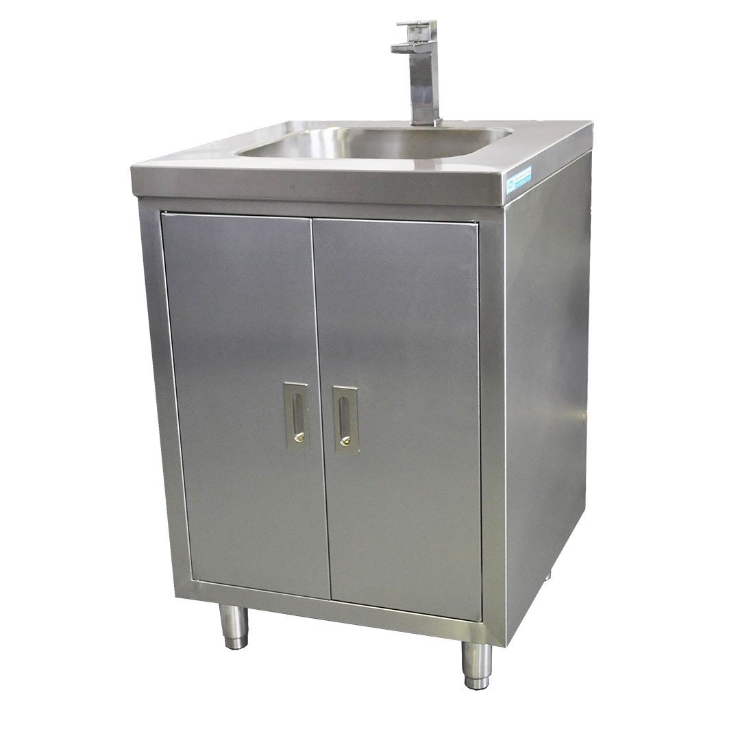 outdoor cabinet with fully integrated sink 610 x 610 x 900mm high