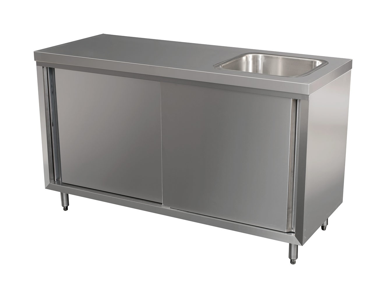 outdoor cabinet with fully integrated sink on right 1500 x 610 x 900mm high
