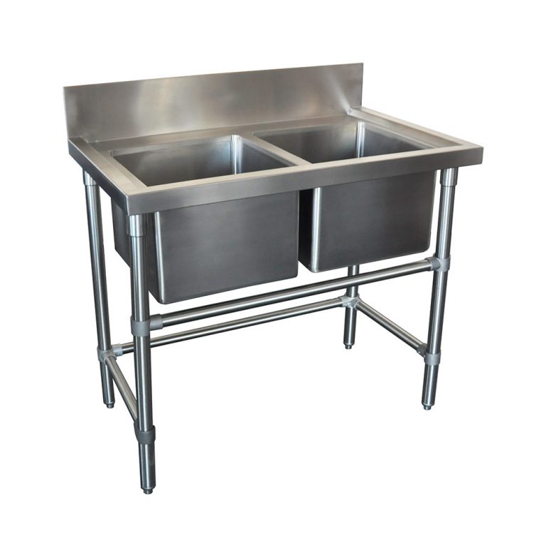 Double Stainless Steel Kitchen Sink, 1000 x 610 x 900mm high Brayco Stainless Steel Australia