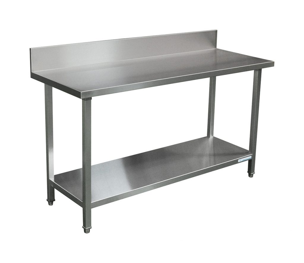 Commercial Grade Stainless Steel Splashback Bench, Premium Range 1600 X ...