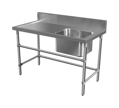 Stainless Sink – Left Bench, 1350 x 700 x 900mm high - Brayco Stainless ...